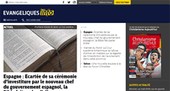Desktop Screenshot of evangeliques.info